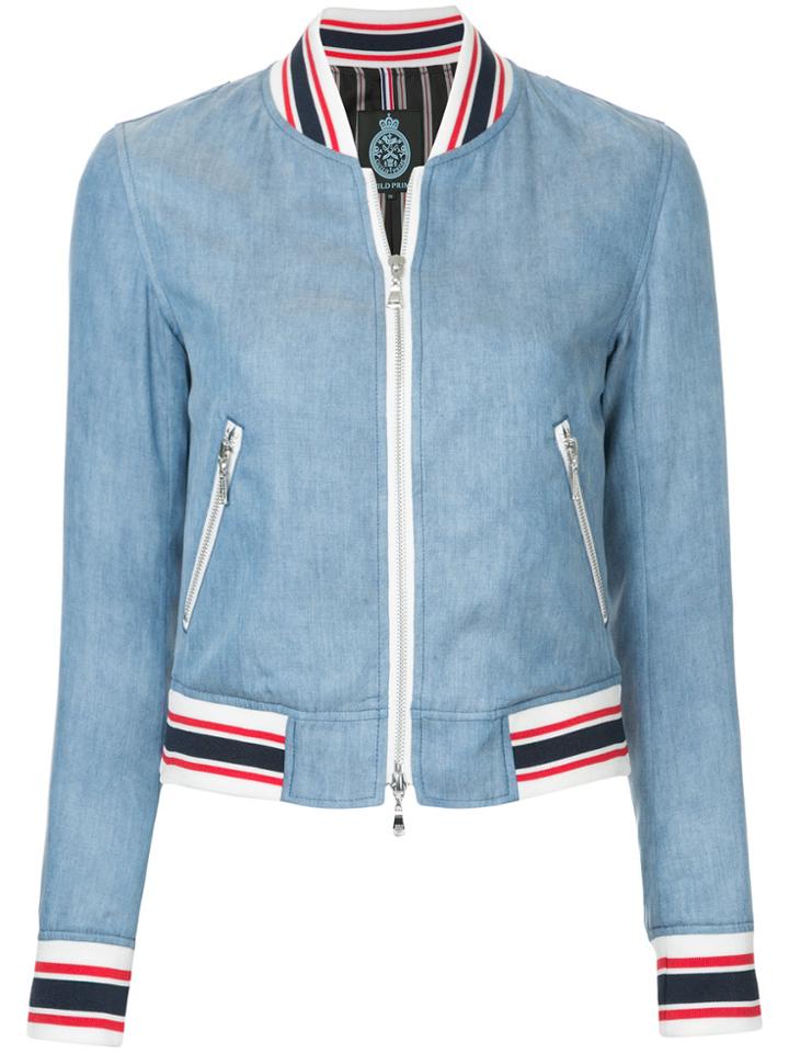 Guild Prime Denim Bomber Jacket - Blue