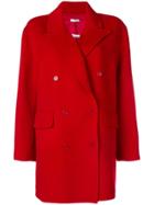 P.a.r.o.s.h. Oversized Double Breasted Coat - Red