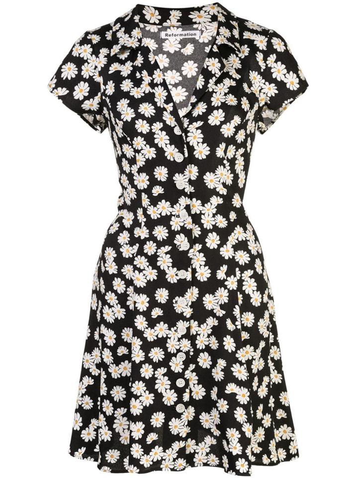 Reformation Concord Shirt Dress - Black