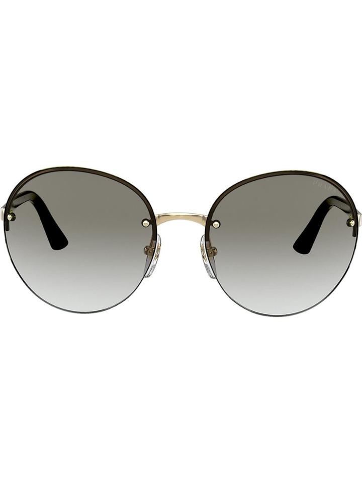 Prada Eyewear Heritage Round-frame Sunglasses - Black