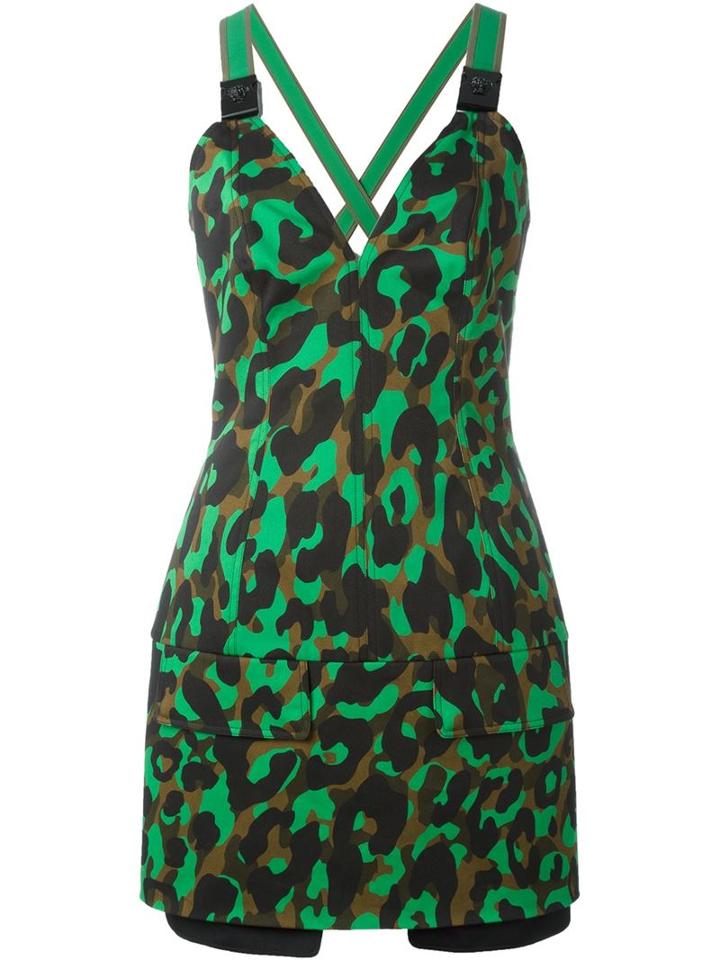Versace 'camoupard' Mini Dress