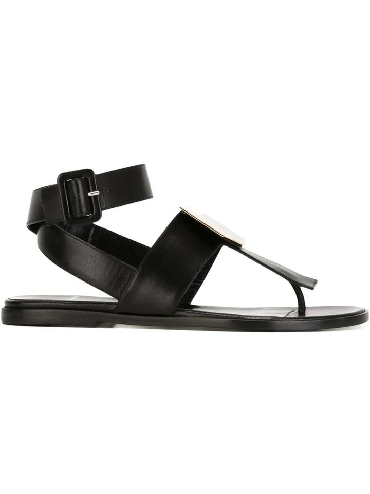 Pierre Hardy 'dé D'or' Flat Sandals - Black