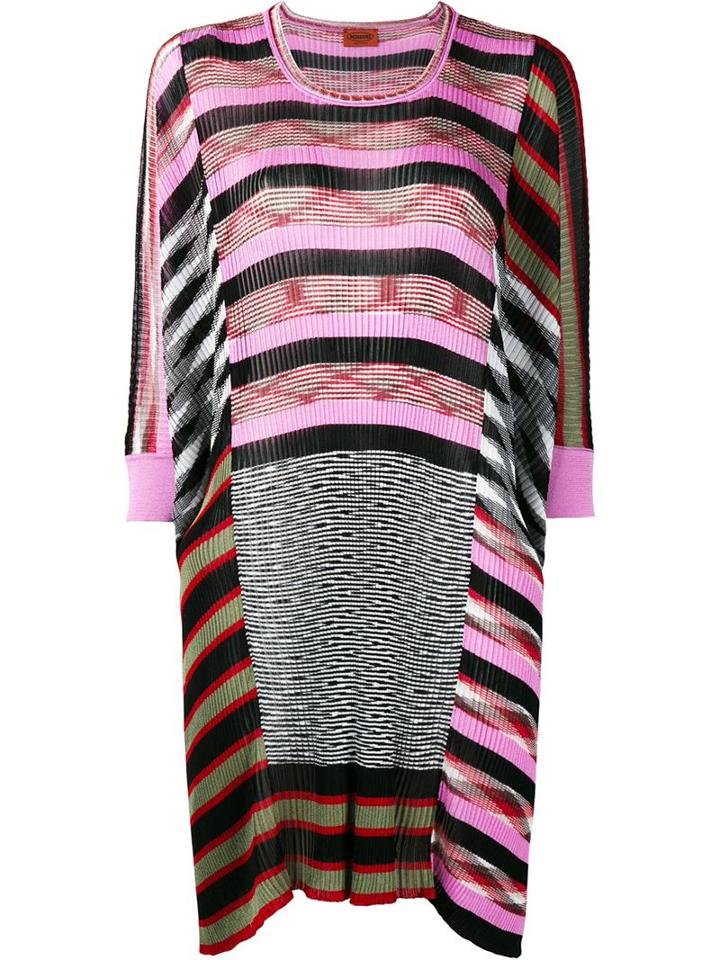 Missoni Oversized Stripe Crochet-knit Tunic