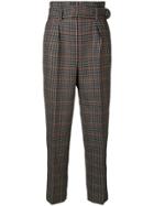 Erdem Nelle Checked Trousers - Blue