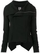 Rick Owens Off-centre Zipped Jacket - Black