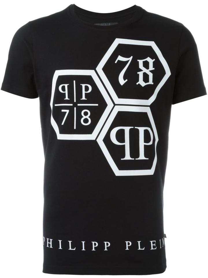 Philipp Plein 'gee Bee' T-shirt, Men's, Size: Medium, Black, Cotton