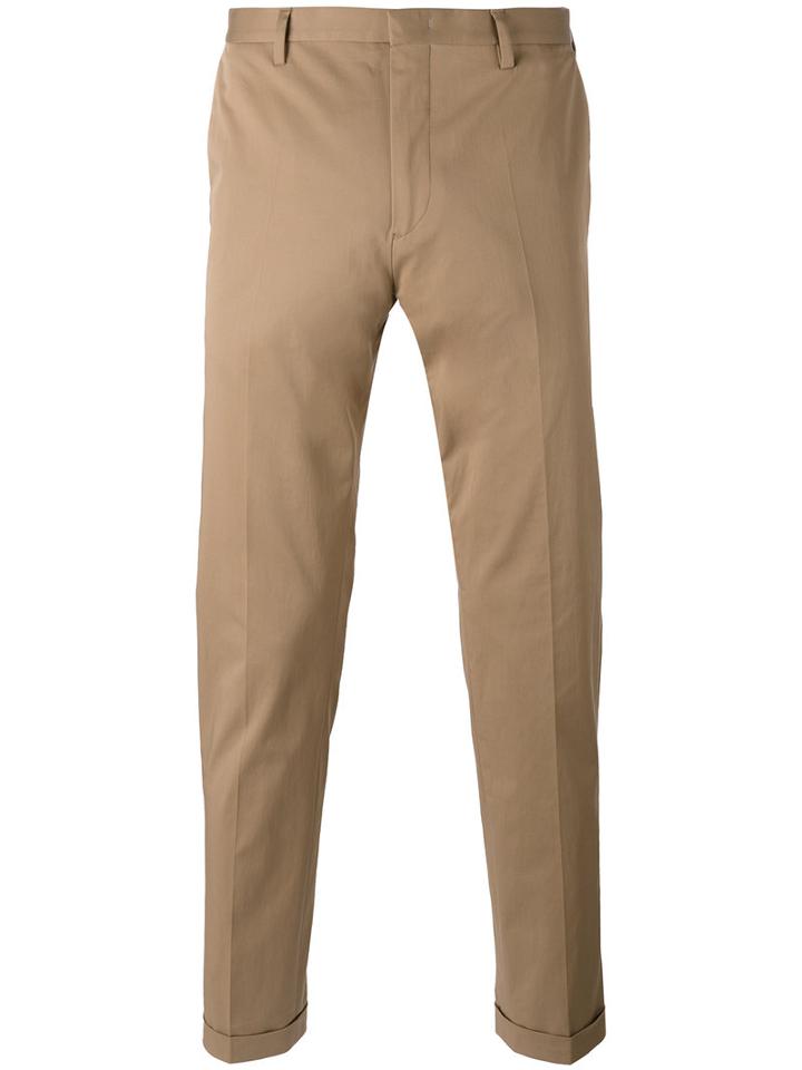 Paul Smith - Classic Trousers - Men - Cotton/spandex/elastane/cupro - 36, Nude/neutrals, Cotton/spandex/elastane/cupro