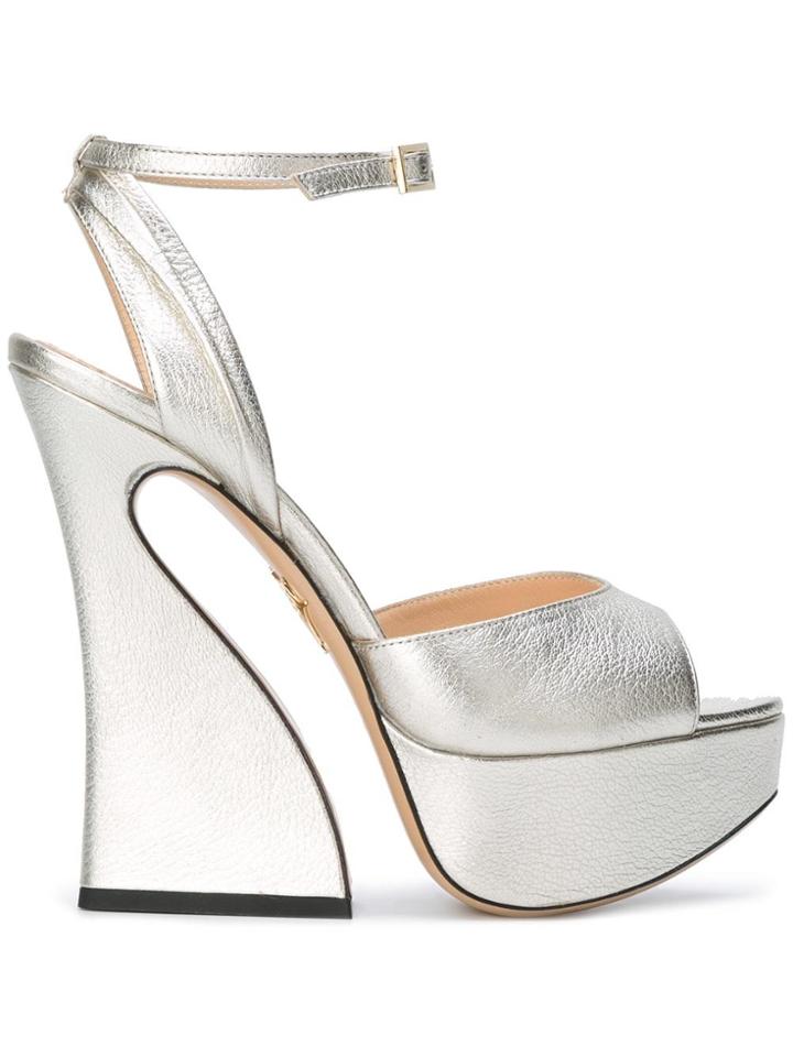 Charlotte Olympia Dree Sandals - Metallic