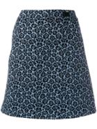 Be Blumarine A-line Leopard Print Skirt - Blue