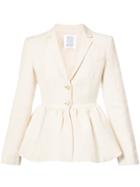 Rosie Assoulin Peplum Jacket - Yellow & Orange