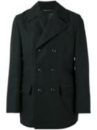 Dolce & Gabbana Classic Peacoat, Men's, Size: 50, Black, Cotton/polyamide/polyester/bos Taurus