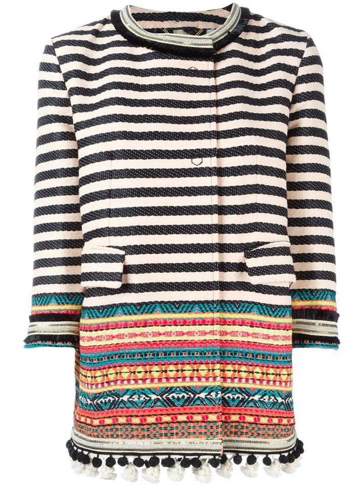 Bazar Deluxe Striped Tapestry Coat