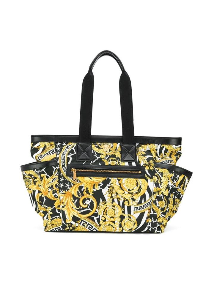 Young Versace Printed Changing Bag - Black