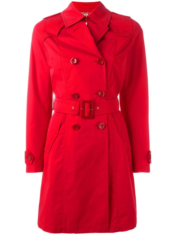 Herno Double Breasted Coat - Red