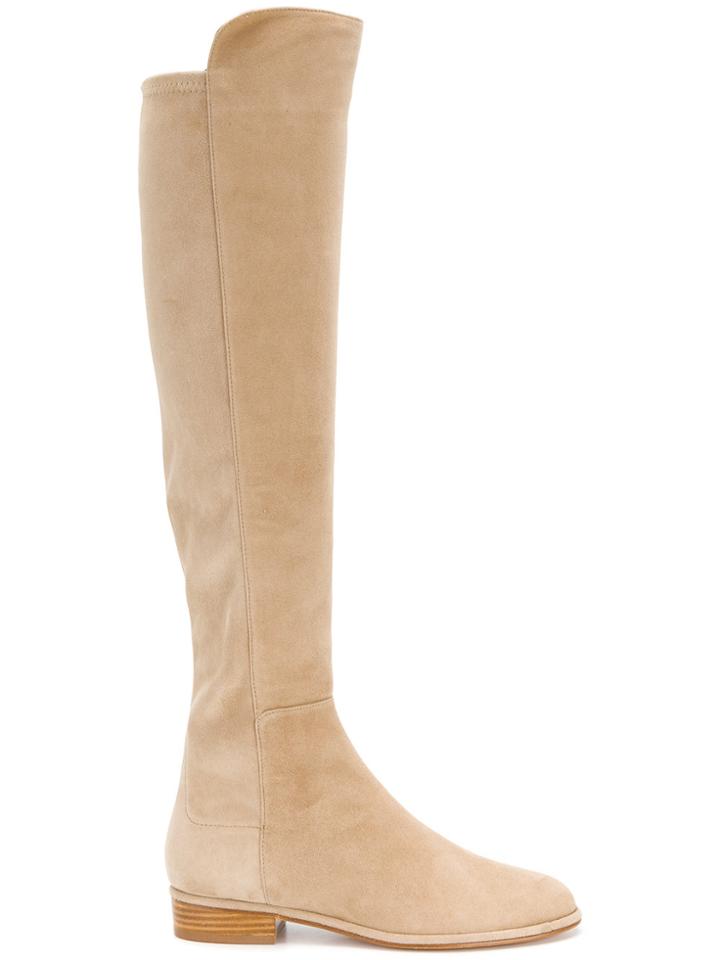 Stuart Weitzman All Good Knee High Boots - Nude & Neutrals