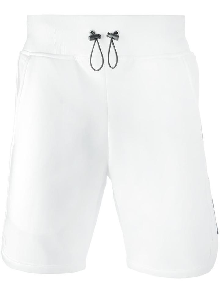 Hydrogen Skull Print Shorts, Men's, Size: Xl, White, Polyester/spandex/elastane