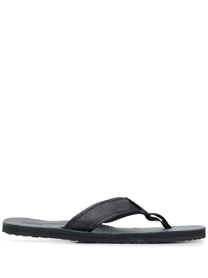 Polo Ralph Lauren Embossed Logo Flip-flops - Black