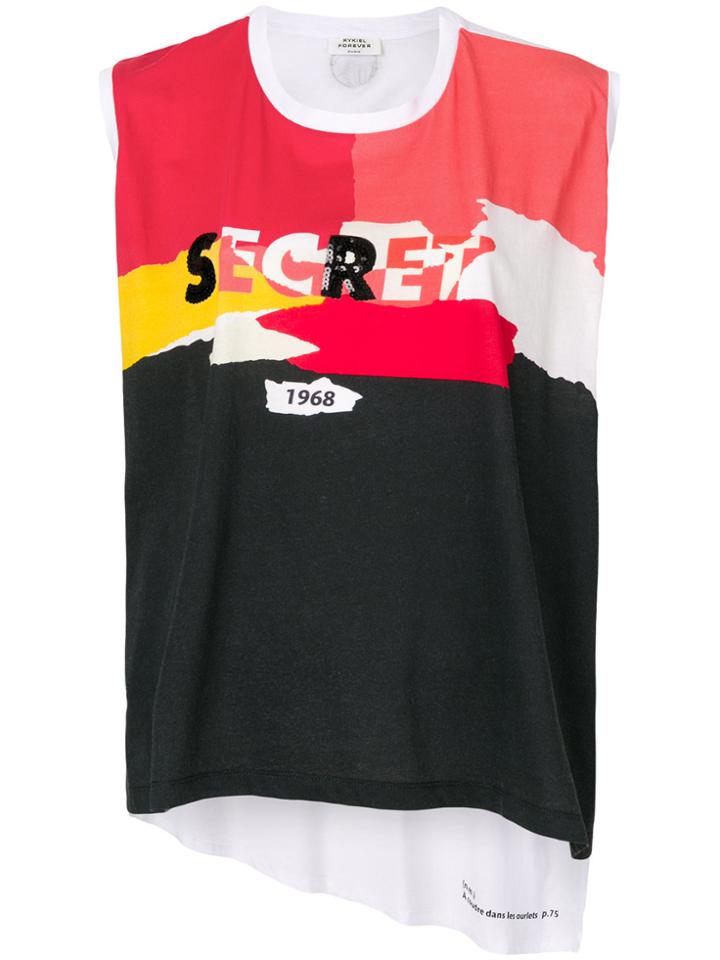 Sonia Rykiel Secret Printed Shell Top - Multicolour