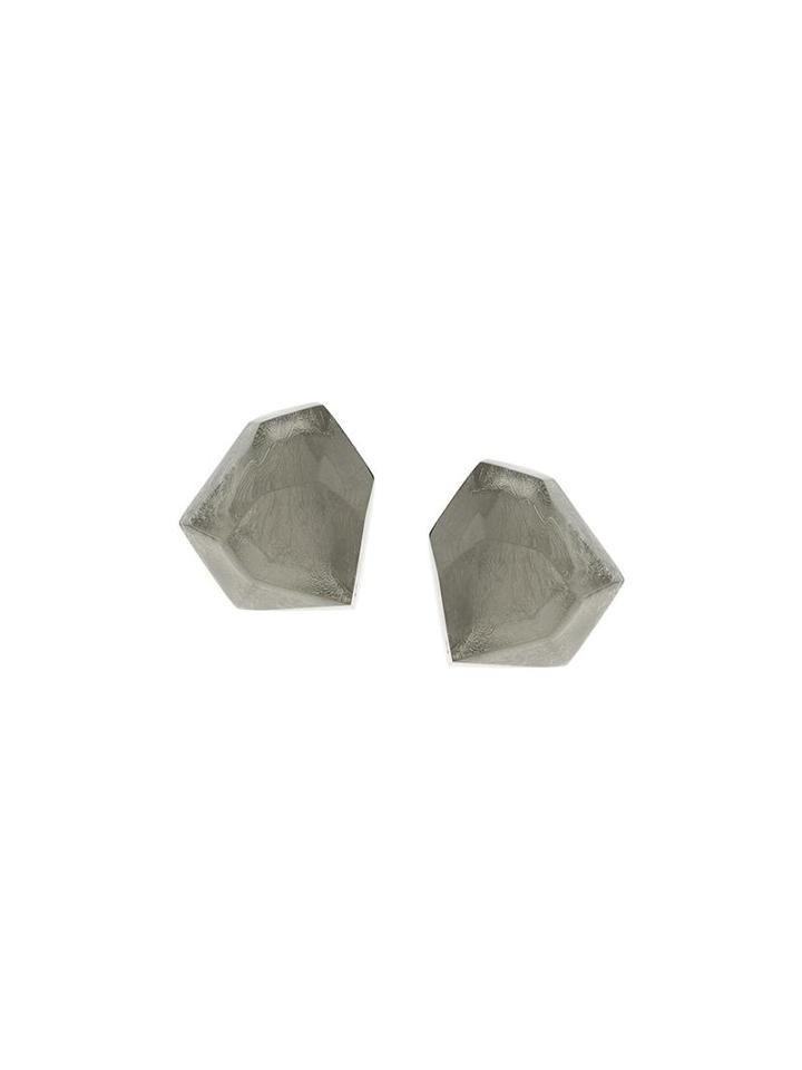 Monies Geometric Shape Earrings, Women's, Grey