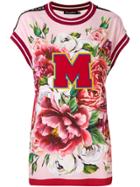 Dolce & Gabbana Floral Knitted Top - Pink & Purple