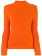Bear Hug Ribbed Jumper - Yellow & Orange