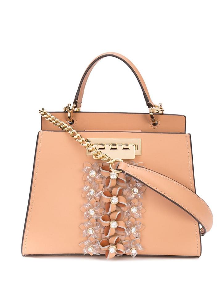 Zac Zac Posen Earthette Double Compartment Satchel Bg - Neutrals