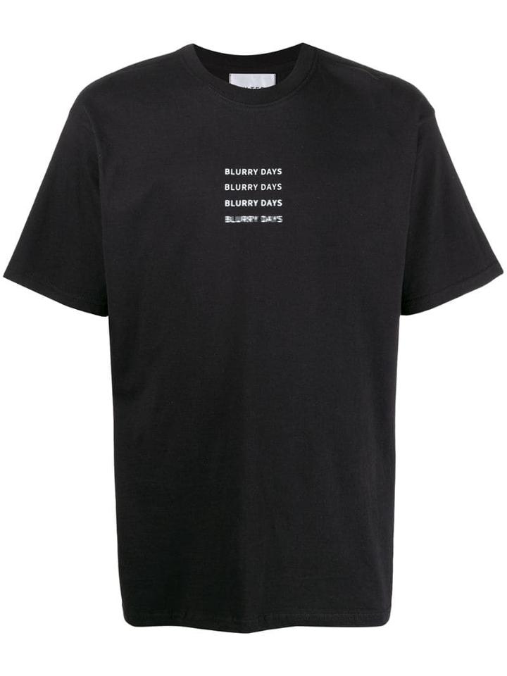 The Silted Company Blurry Days Print T-shirt - Black