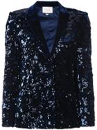 Alexis Sequin Embellished Blazer - Blue