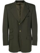 Gucci Vintage Notched Lapel Blazer - Green