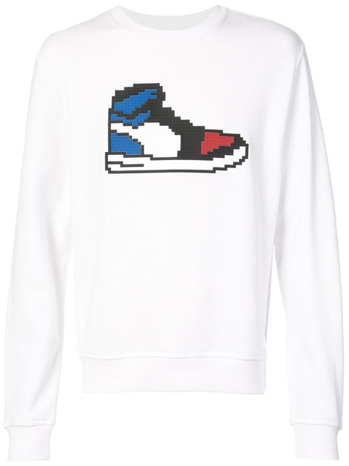 Mostly Heard Rarely Seen 8-bit Americano Sneaker Sweatshirt - White