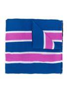 Palm Angels - Striped Scarf - Men - Virgin Wool - One Size, Blue, Virgin Wool