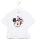 Monnalisa Minnie T-shirt, Girl's, Size: 8 Yrs, White