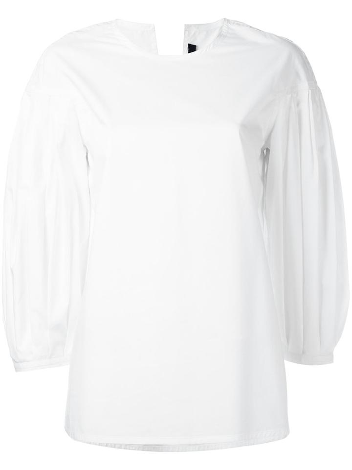 Sofie D'hoore Balloon Sleeves Top, Women's, Size: 38, White, Cotton