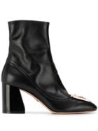 Paula Cademartori Cori Contrast Line Boots - Black