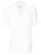 321 - Flap Pocket Short Sleeve Shirt - Men - Linen/flax - L, White, Linen/flax