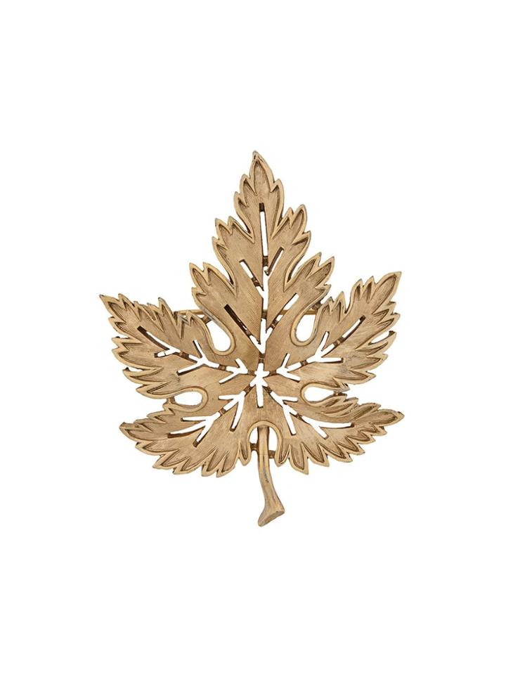 Susan Caplan Vintage '1960s Trifari Brooch - Gold