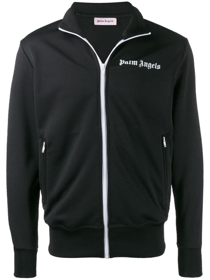 Palm Angels Zip Front Sports Jacket - Black