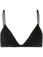 Ganni Triangle Bikini Top - Black