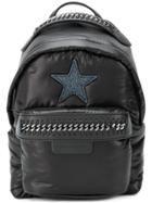Stella Mccartney Star Patch Mini Backpack - Black