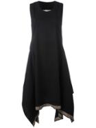 Uma Wang 'tormenta' Dress, Women's, Size: Small, Black, Virgin Wool/ramie/spandex/elastane