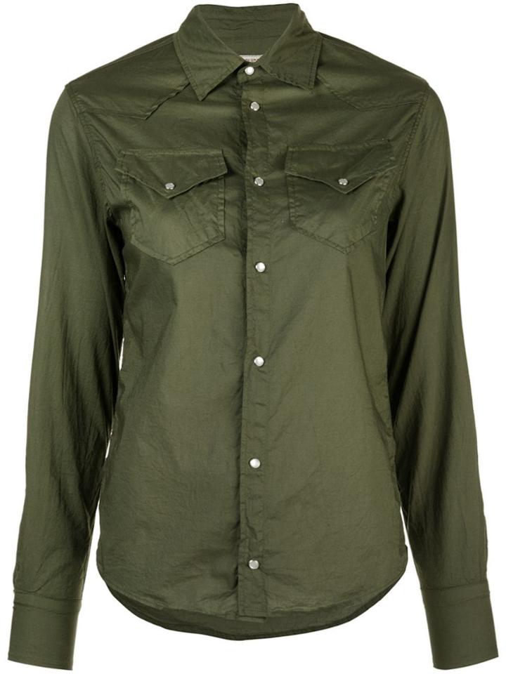 A Shirt Thing Long-sleeve Fitted Shirt - Green