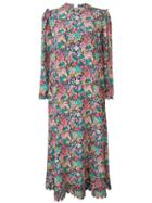 Horror Vacui All-over Print Dress - Blue
