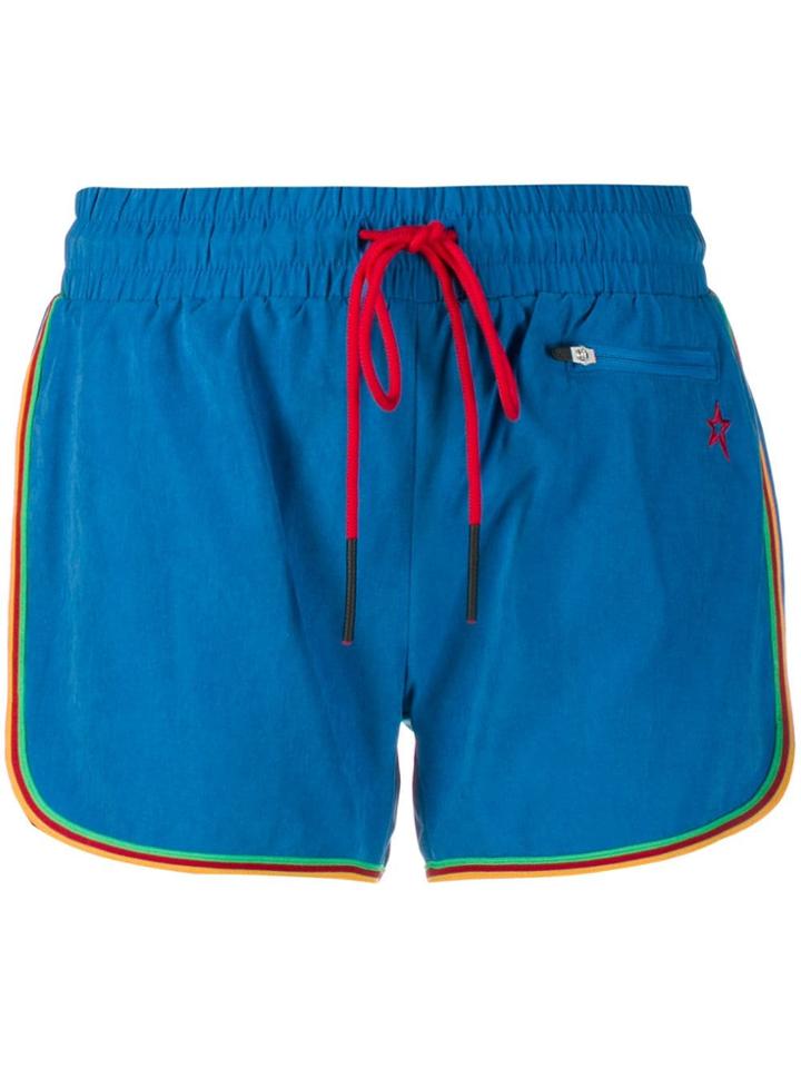 Perfect Moment Drawstring Jersey Shorts - Blue