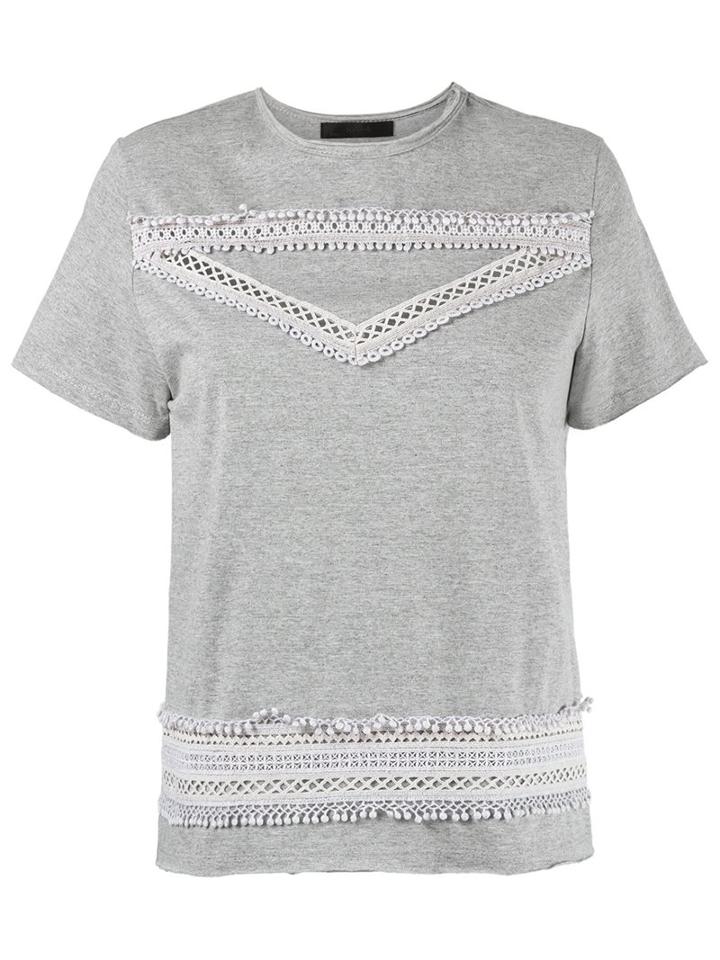 Talie Nk Lace Inserts Top, Women's, Size: P, Cotton/polyester
