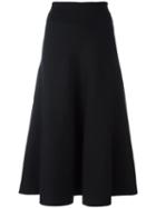 Lemaire Midi Skirt, Women's, Size: Large, Black, Nylon/polyurethane/wool