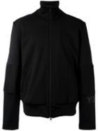 Y-3 High Neck Zipped Sweatshirt, Men's, Size: Large, Black, Cotton/polyester