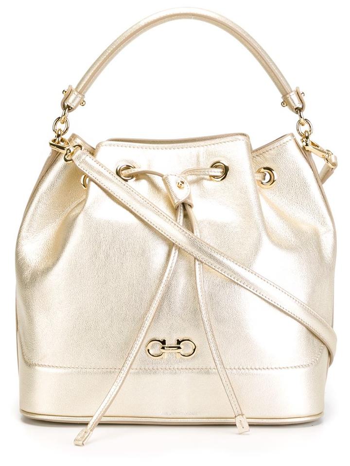 Salvatore Ferragamo Bucket Drawstring Shoulder Bag