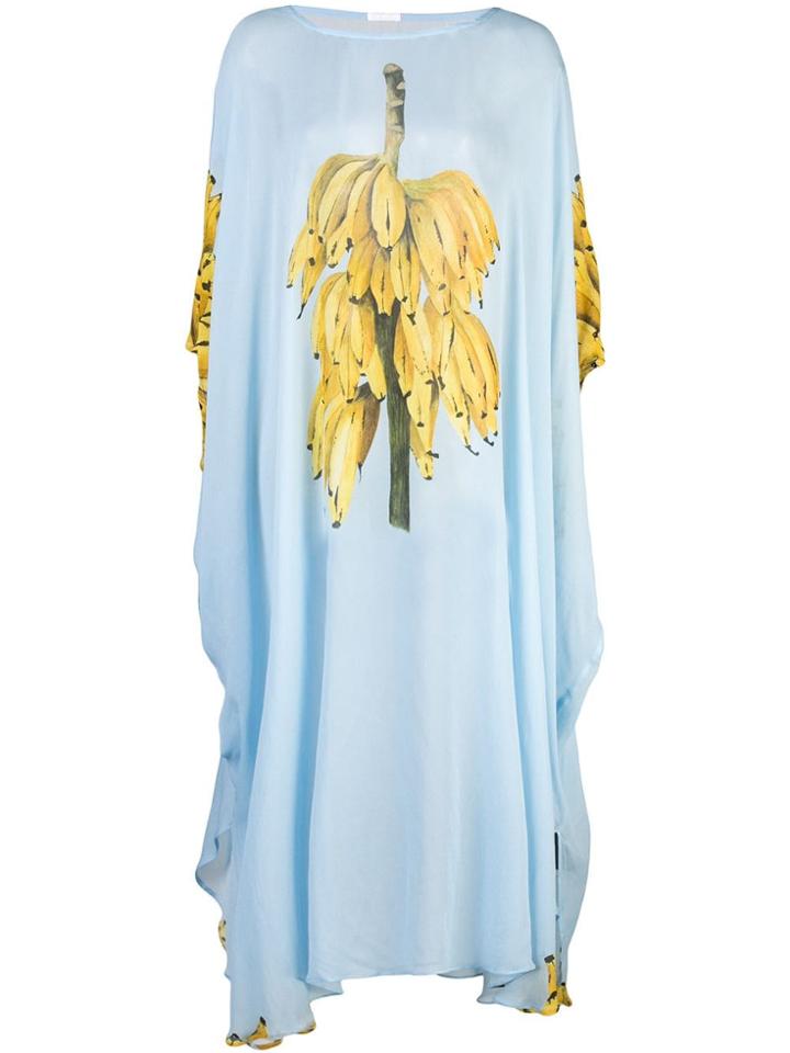 Osklen Banana Beach Dress - Blue