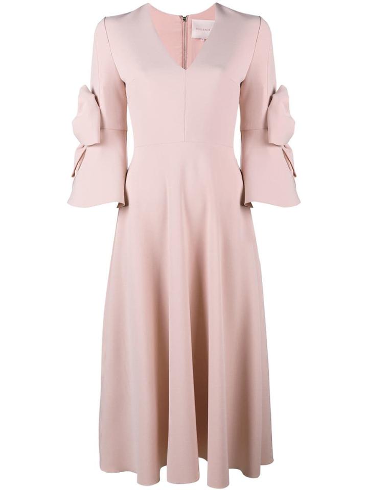 Roksanda Sibella Bow Embellished Dress - Pink