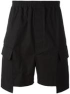 Rick Owens Cargo Shorts, Men's, Size: 46, Black, Cotton/rubber